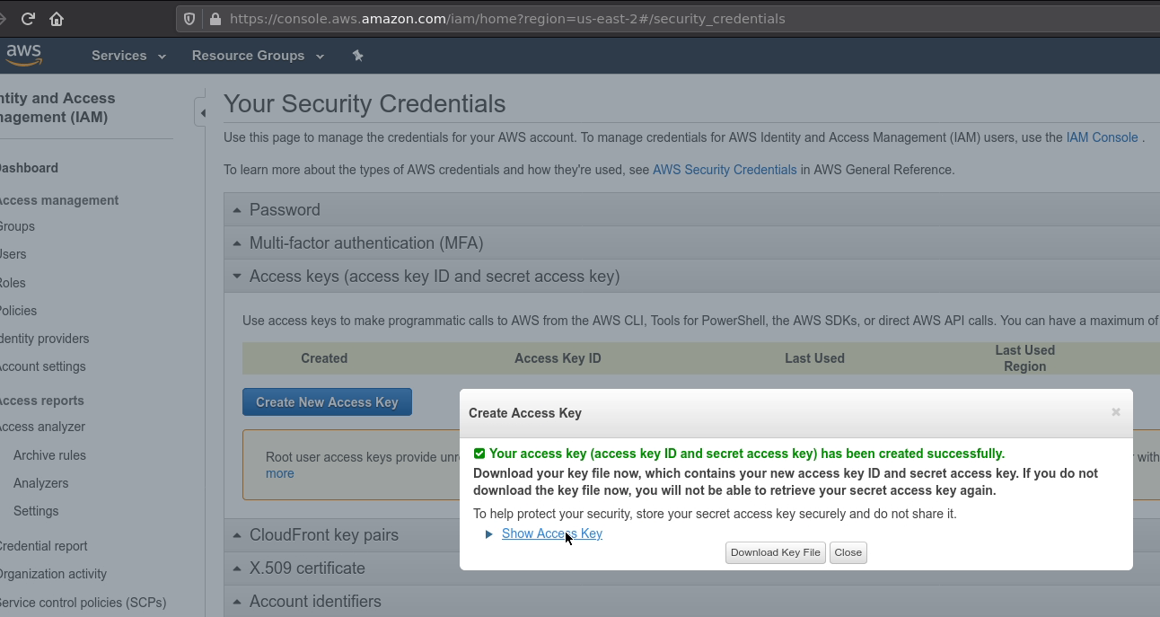 AWS - Security Credentials 2